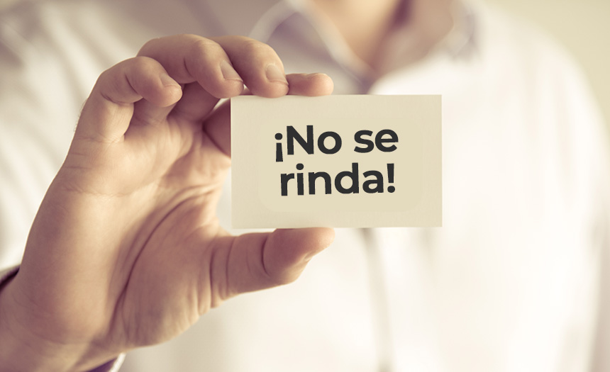 No se rinda